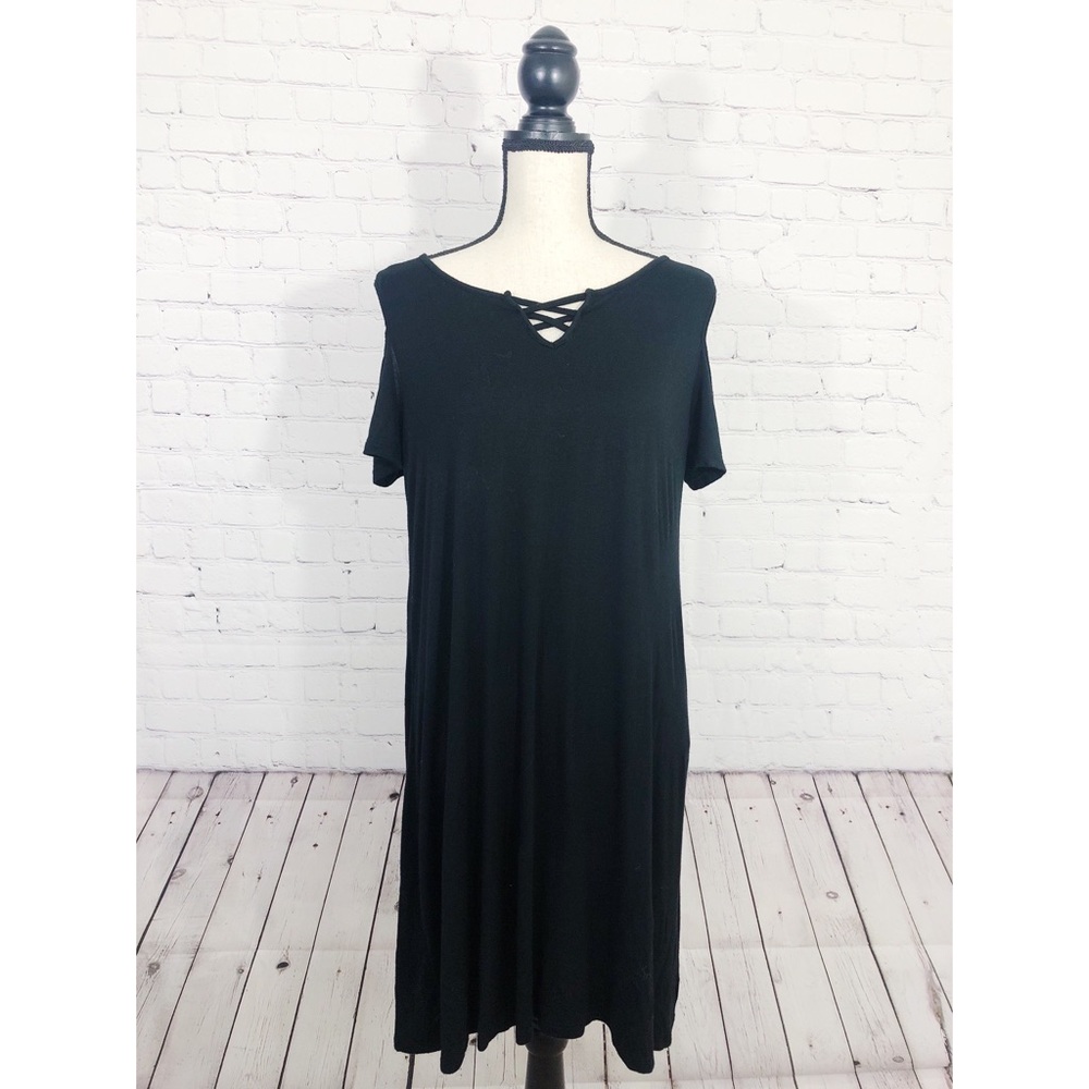 French Laundry Black Cold-Shoulder Dress Size M
